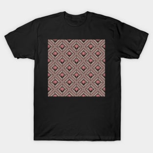 Art Deco Pattern No 83 - Pink - Vintage Motif T-Shirt